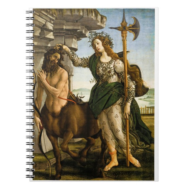 Cuaderno Pallas y el Centauro de Sandro Botticelli (Frente)