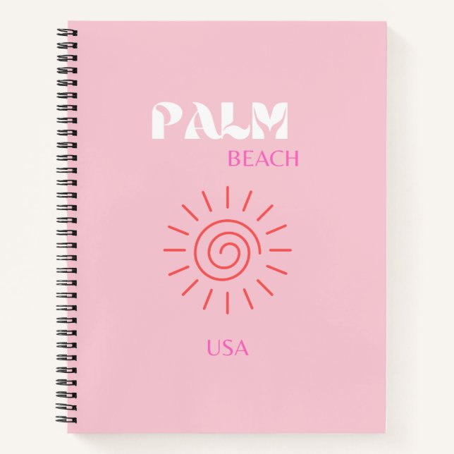Cuaderno Palm Beach, Preppy, Preppy Room, Pink (Anverso)