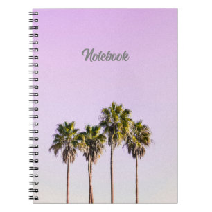 Cuaderno Palm Trees Arte Imprimir Espiral Portátil de fotog