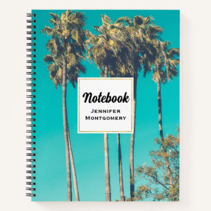 Cuaderno Palm Trees Tropicales California Retro