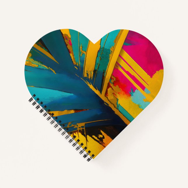 Cuaderno Palma de Oro – Energía Tropical Abstracta (Anverso)