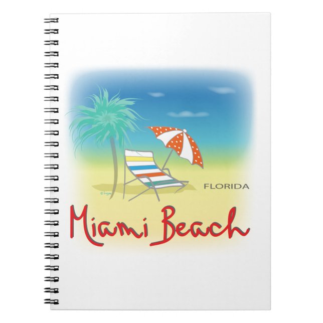 Cuaderno Palmas de Miami Beach (Frente)