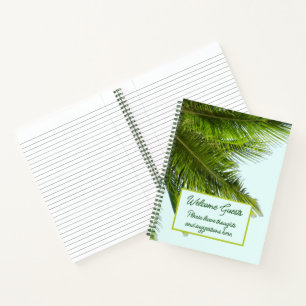 Cuaderno Palmas que Acolhen a los Huéspedes de Alquiler