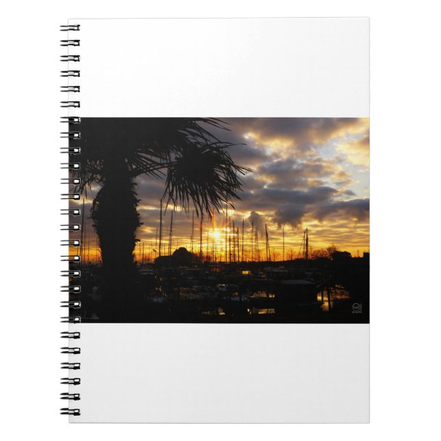 Cuaderno Palmboom bij haven. (Frente)