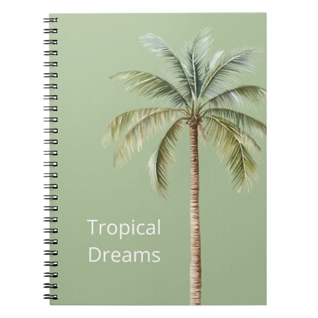 Cuaderno Palmera Tropical Verde (Frente)