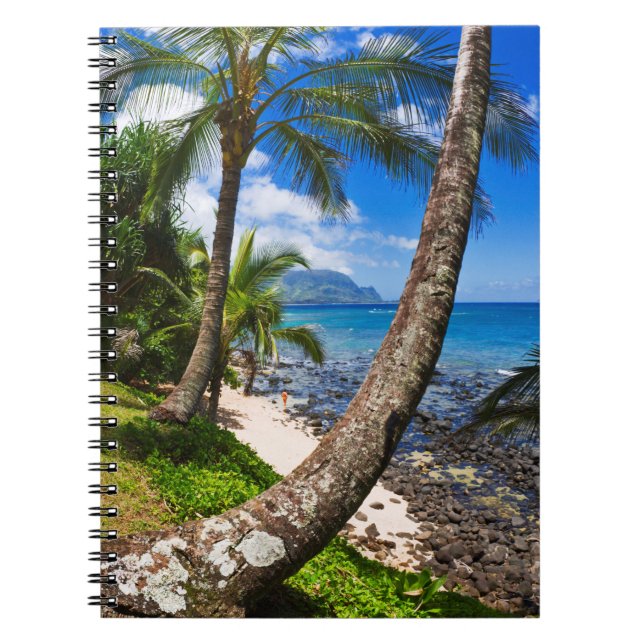 Cuaderno Palmeras a lo largo de la playa Hideaways (Frente)
