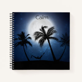 Cuaderno Palmeras bajo la luz de la luna