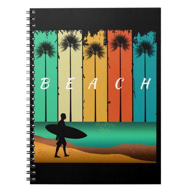 CUADERNO PALMERAS DE SURFISTA DE PLAYA ANTIGUA (Frente)