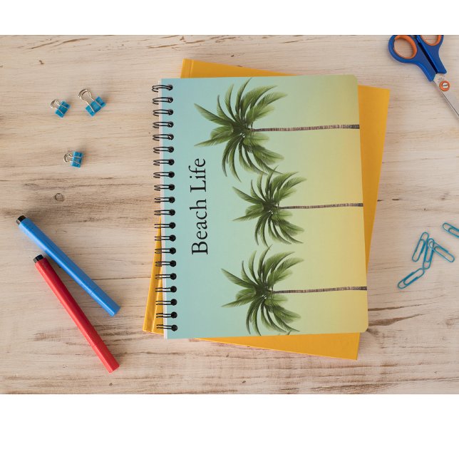 Cuaderno Palmeras en fila, vida en la playa (Subido por el creador)