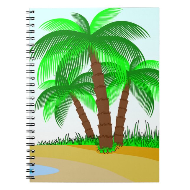 Cuaderno Palmeras y playa (Frente)