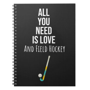 Cuaderno Palo de equipo de jugador deportivo de ideas de ho