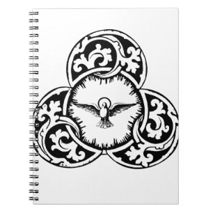 Cuaderno Paloma del Espíritu Santo símbolo cristiano