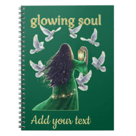 Cuaderno Palomas Pacíficas Y Alma Radiante