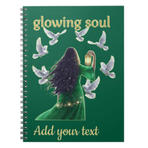 Cuaderno Palomas Pacíficas Y Alma Radiante