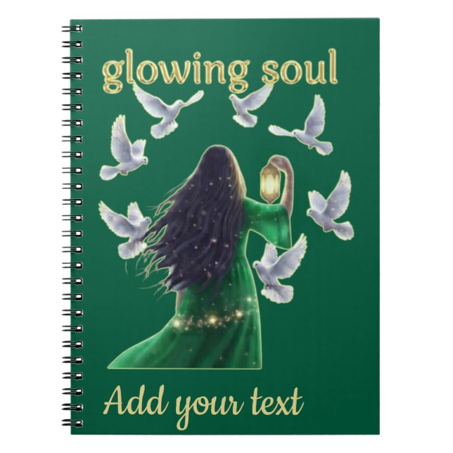 Cuaderno Palomas Pacíficas Y Alma Radiante (Frente)