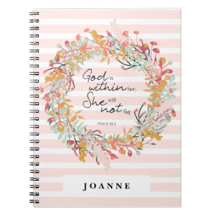 Cuaderno Palomitas devotivas para mujeres con flores