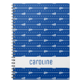Cuaderno Palos Blancos Azules y Patrón de Líneas Punteadas