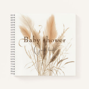 Cuaderno Pampas hierba Bebé ducha masaje