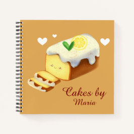 Cuaderno Pan de bizcocho de limón con glaseado