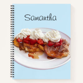 Cuaderno Pan Dulce Con Fresas Y Crema
