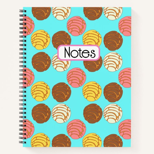Cuaderno Pan Dulce Conchas Mexicanas (Anverso)