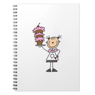 Cuaderno Panadera de figuras de palitos femenina