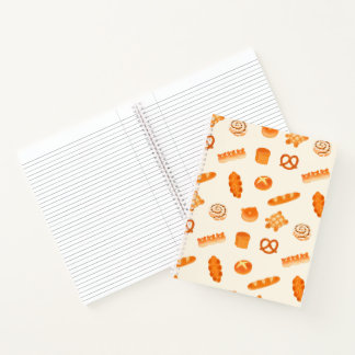 Cuaderno Panadería esponjosa variedad de pan snack al estil