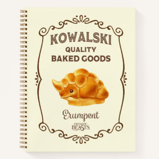 Cuaderno Panadería Kowalski - Erumpent