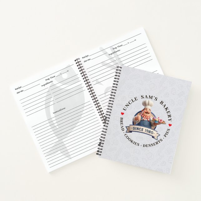 Cuaderno Panadería Pastelería Chef Postres Dulces Pastelerí (Interior)