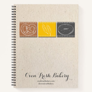 Cuaderno Panadería Pretzel Trieat Donut Chef Baking
