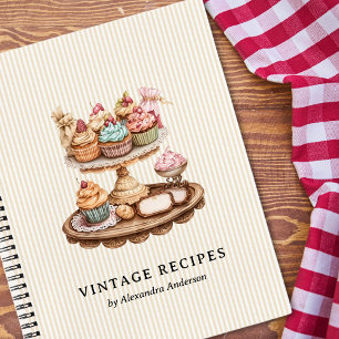Cuaderno Panadería Retro de Cupcakes Vintage