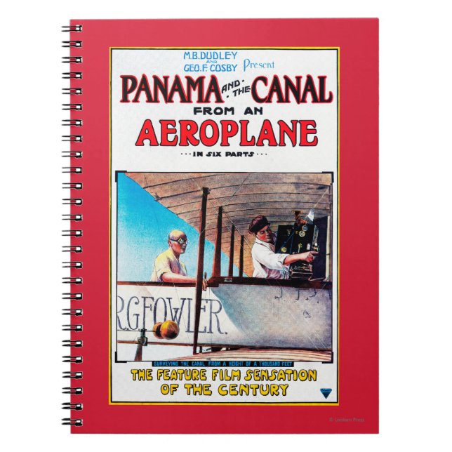 Cuaderno Panamá y la película Promo Poste del Canal Airplan (Frente)