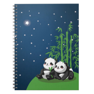 Cuaderno Panda de la noche de la estrella