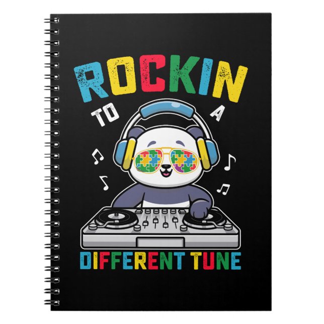Cuaderno Panda de Rocking a un ritmo diferente Conciencia d (Frente)