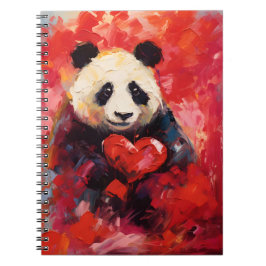Cuaderno Panda Día de San Valentín