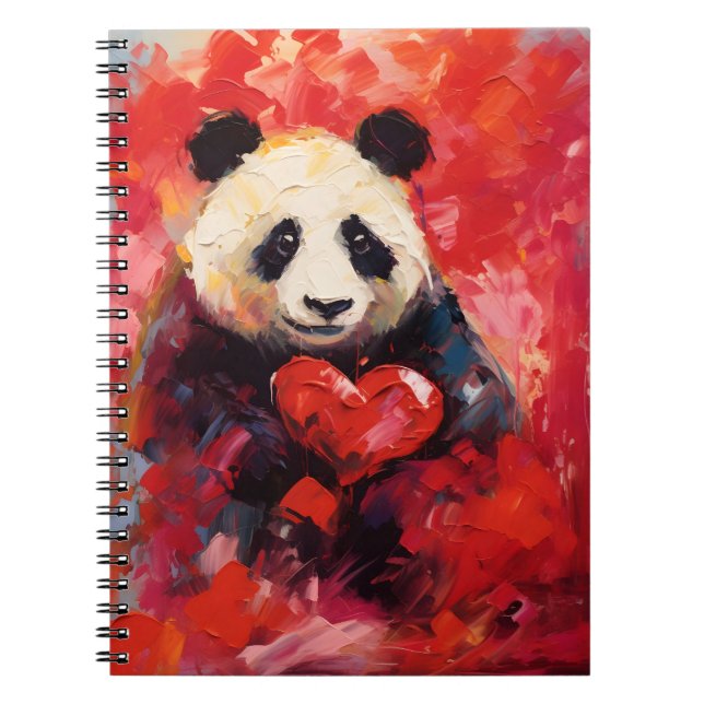 Cuaderno Panda Día de San Valentín (Frente)