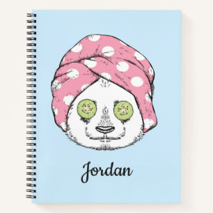 Cuaderno Panda En El Spa Añadir su nombre