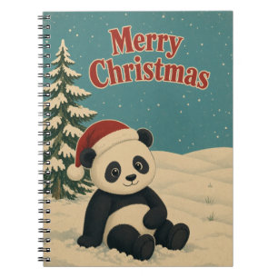 Cuaderno Panda Invierno Campo Animal Navidad