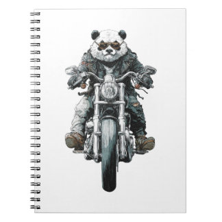Cuaderno Panda Motero