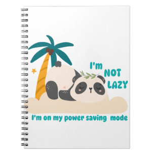 Cuaderno Panda perezoso adorable