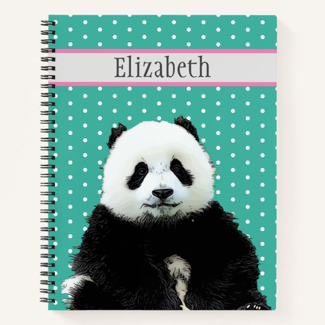 Cuaderno Panda personalizado personalizado personalizado co (Anverso)