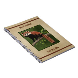 Cuaderno Panda rojo
