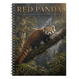 Cuaderno Panda Rojo ANIMALES del Bosque Himalayo