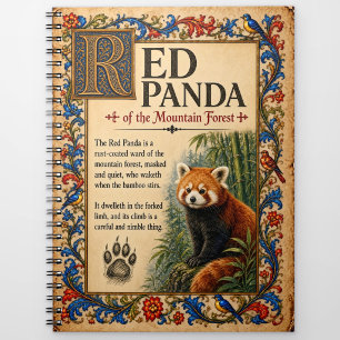 Cuaderno Panda Rojo, Arte de Bestiario Medieval