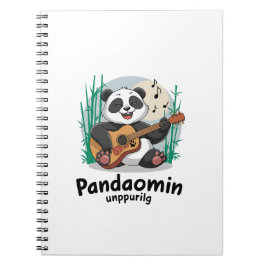 Cuaderno Panda Tocando la Guitarra- Panda Musical Divertido