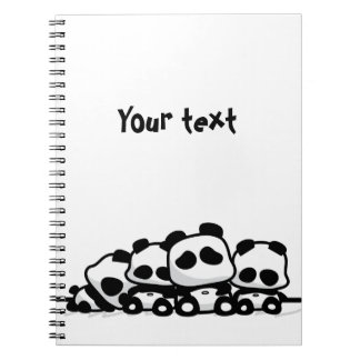 Cuaderno Pandas el dormir
