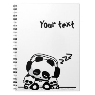 Cuaderno Pandas el dormir