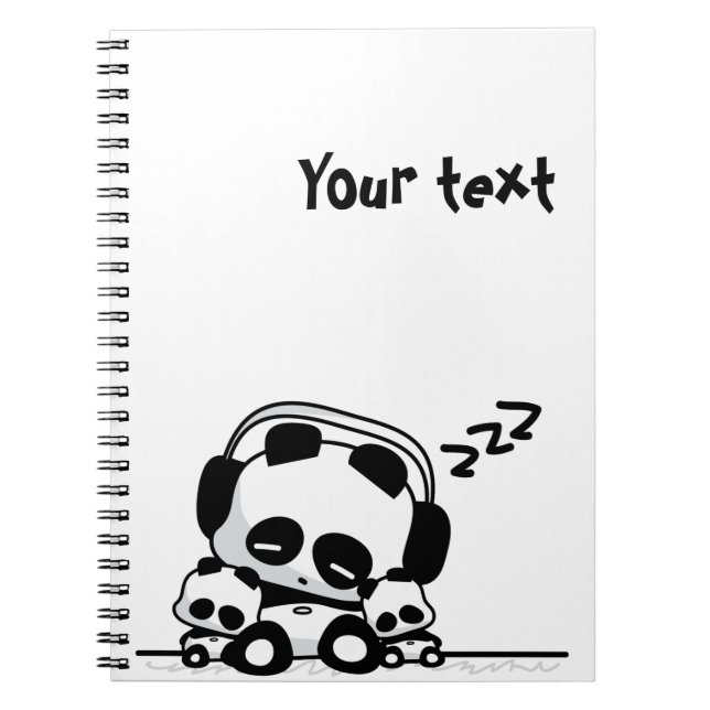 Cuaderno Pandas el dormir (Frente)