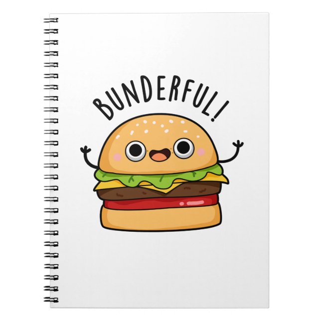 Cuaderno Panecillo Divertido De Hamburguesa Pan Pun (Frente)