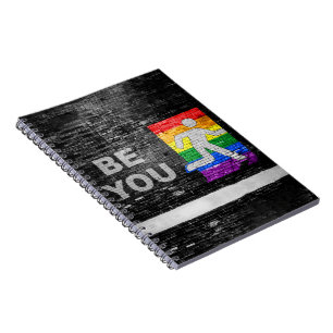 Cuaderno Panel de colores del orgullo arcoíris urbano de Sl